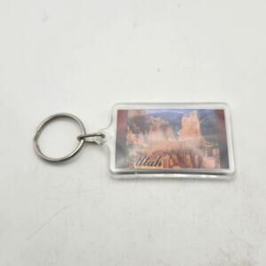 Utah Scenic Red Rock Canyon Souvenir Acrylic Keychain Southwest Memorabilia